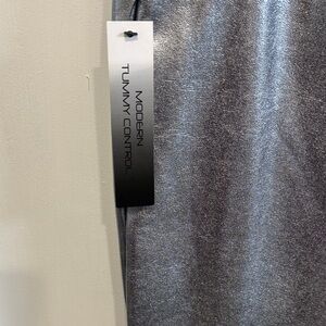 Shimmery Silver High-Waist Skinny Leggings